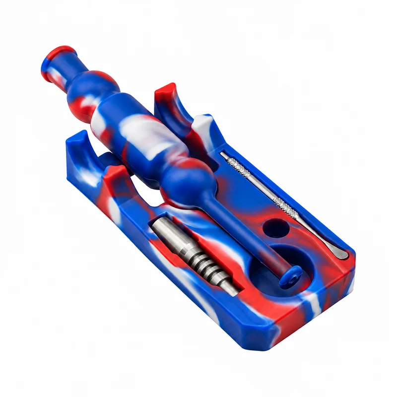 Kit Nectar Collector de Silicona — Estuche y Punta de Titanio de 10 mm