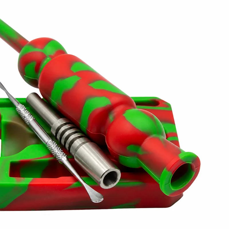 Kit Nectar Collector de Silicona — Estuche y Punta de Titanio de 10 mm