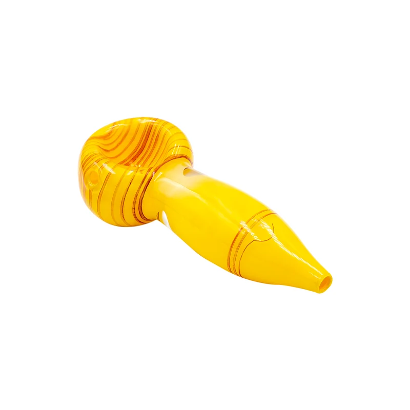 Pipa de Vidrio para Hierbas Secas | Verde, Amarilla o Roja | 9 cm