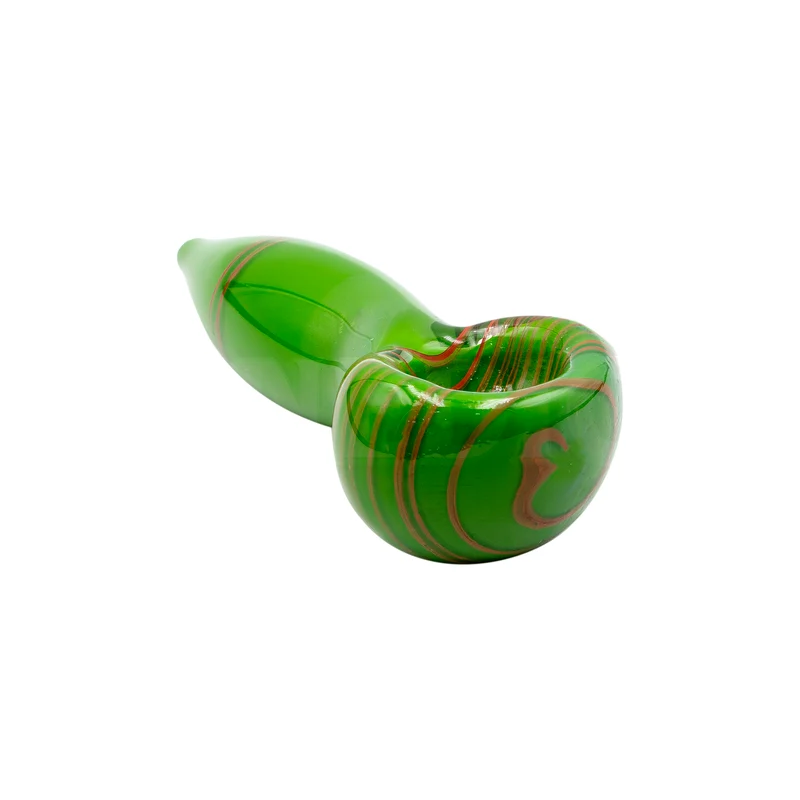 Pipa de Vidrio para Hierbas Secas | Verde, Amarilla o Roja | 9 cm