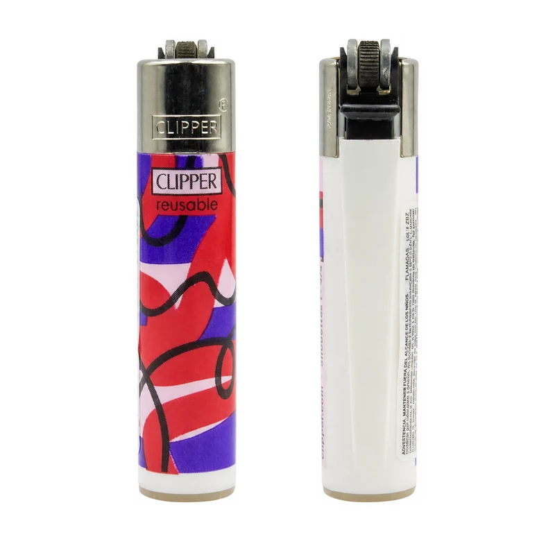 Encendedores Clipper Silhouettes — Colección de 4 Diseños de Línea Continua