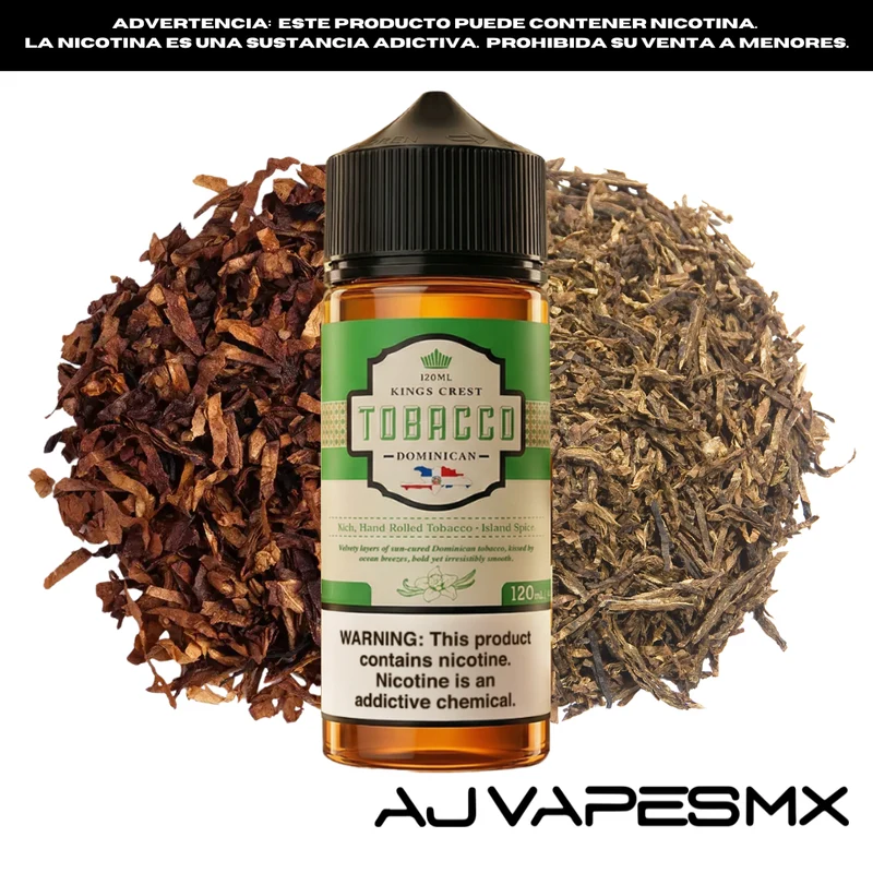 Tobacco Dominican 120ml | KINGS CREST