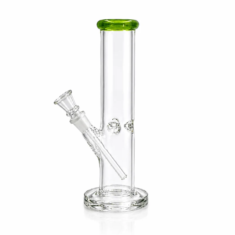 Bong de Vidrio de Colores 20 cm con Percolador — Azul, Verde y Amarillo