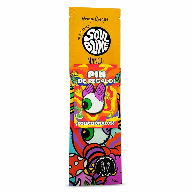 Soulblime Hemp Wraps — Blunt de Cáñamo con Pin Coleccionable