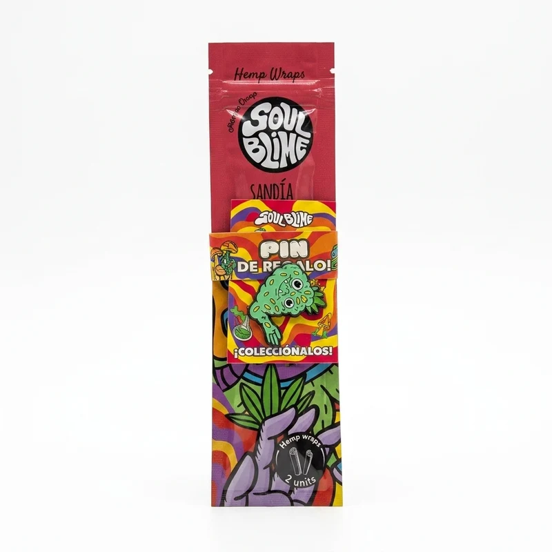 Soulblime Hemp Wraps — Blunt de Cáñamo con Pin Coleccionable