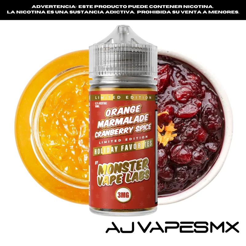 Orange Marmalade Cranberry Spice 100ml | MONSTER LABS HOLIDAY