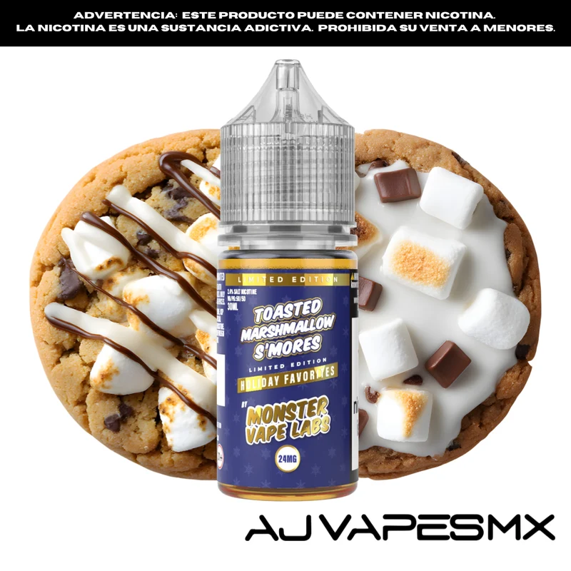 Toasted Marshmallow Smores 30ml NicSalt | MONSTER LABS HOLIDAY