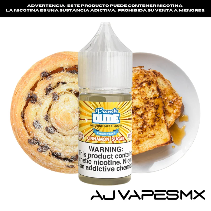 Pan Frances Cinnamon Sugar 30ml NicSalt | FRENCH DUDE