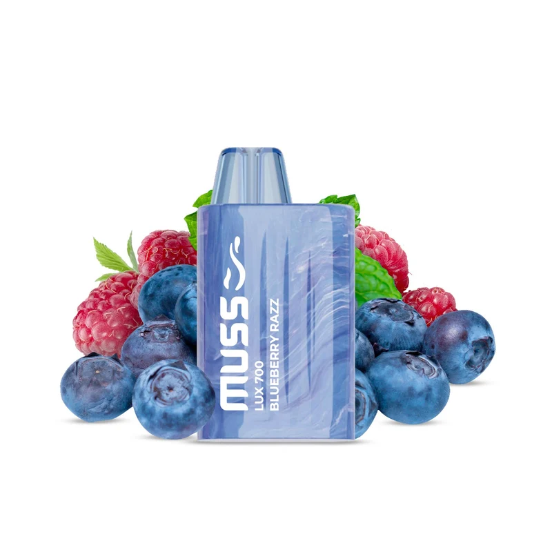 Muss Vape Lux/Mármol 700 puffs Blueberry Razz