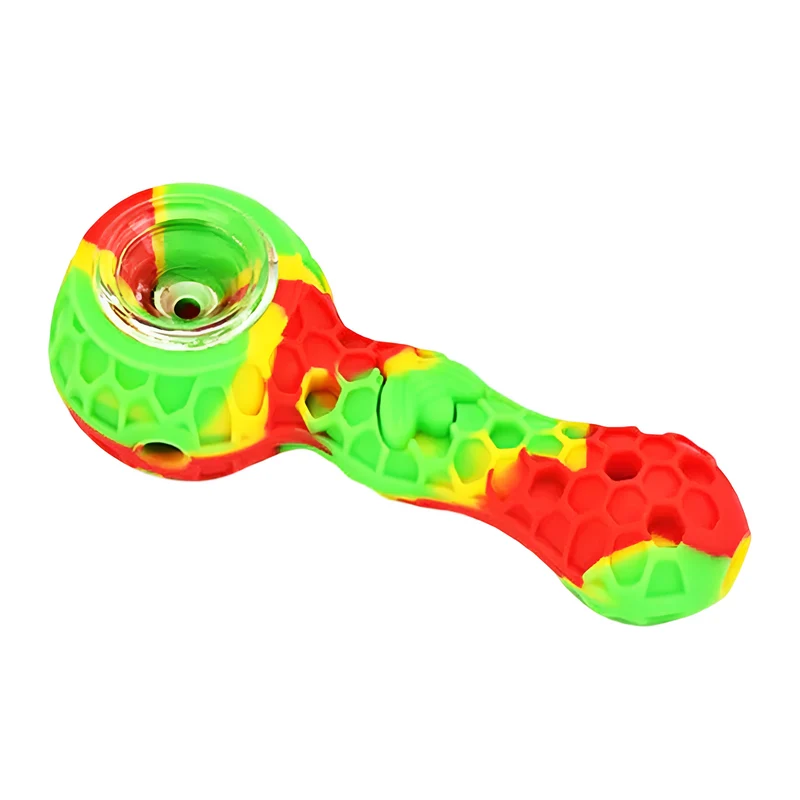 Pipa de Silicona 4" | Irrompible, Bowl de Borosilicato