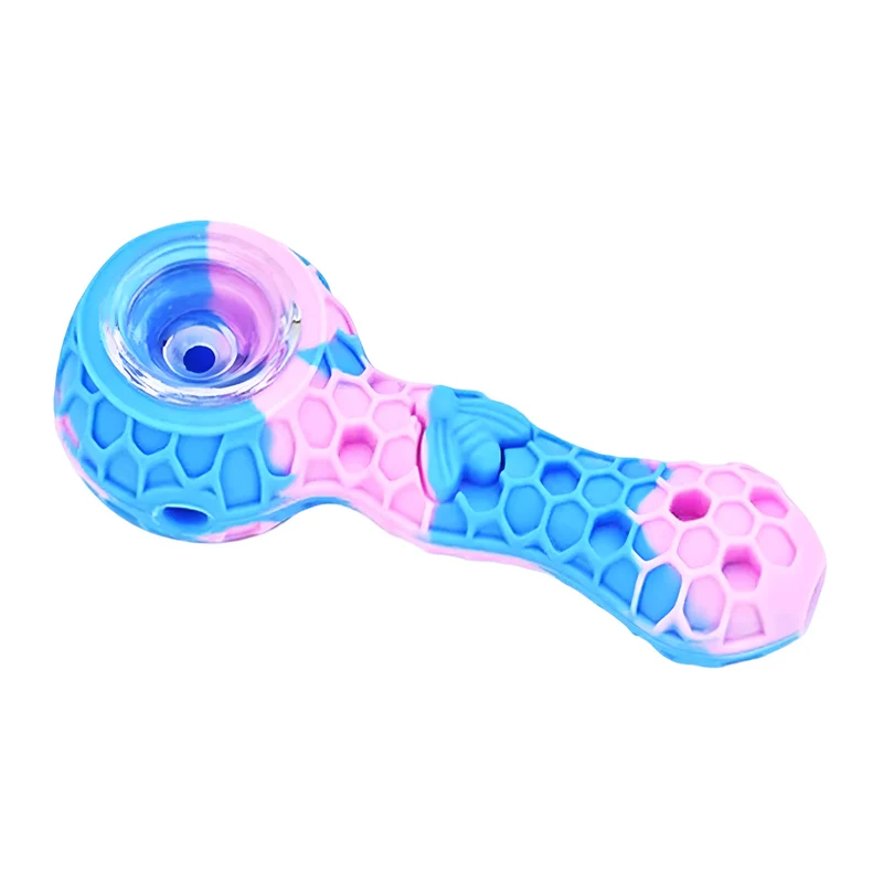 Pipa de Silicona 4" | Irrompible, Bowl de Borosilicato