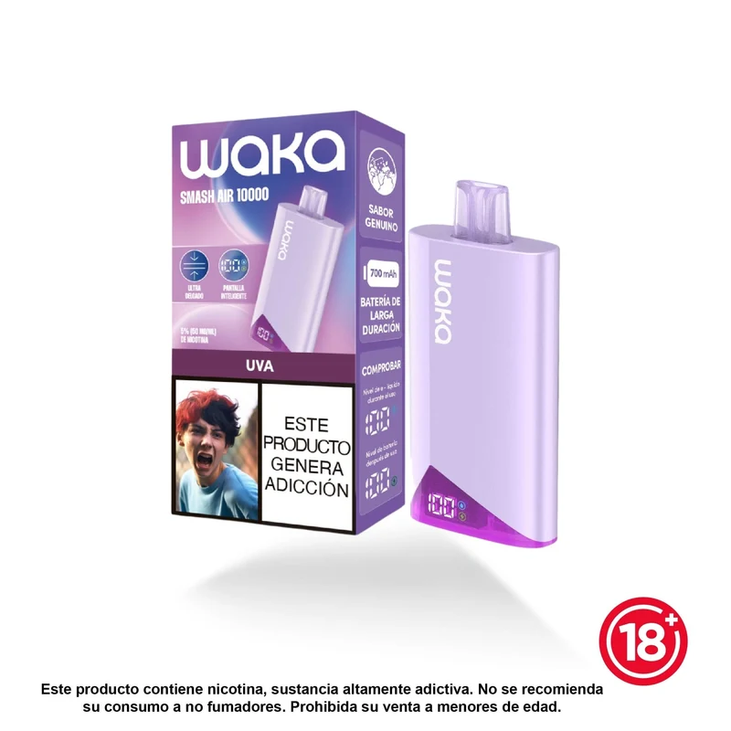 WAKA Smash Air 10K — Vape Desechable Recargable de 10.000 Puffs
