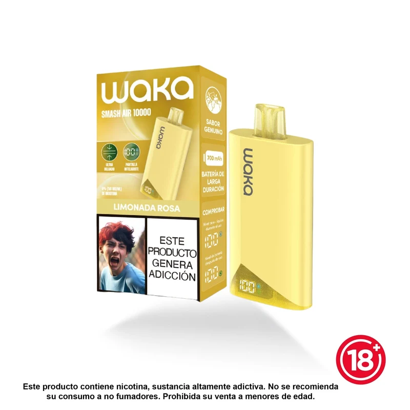 WAKA Smash Air 10K — Vape Desechable Recargable de 10.000 Puffs
