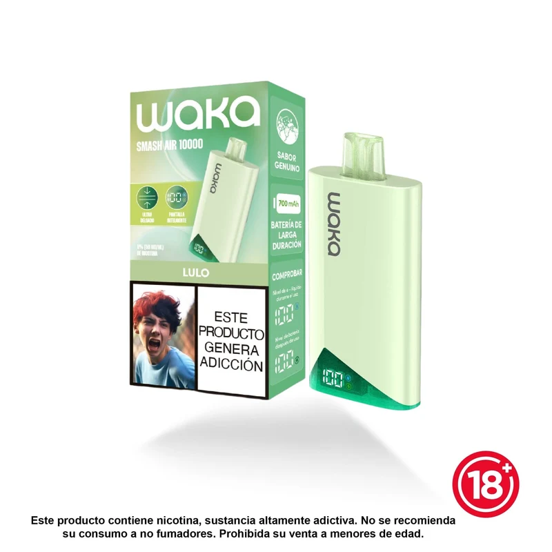 WAKA Smash Air 10K — Vape Desechable Recargable de 10.000 Puffs