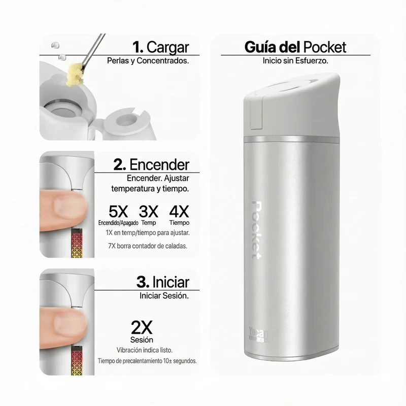 Yocan Black Pocket – Vaporizador de Concentrados con Cámara Cerámica Cloud 3