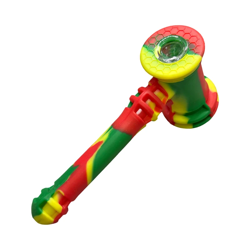 Pipa Martillo de Silicona con Filtro de Agua | Irrompible, Desmontable — Bloommart Colombia