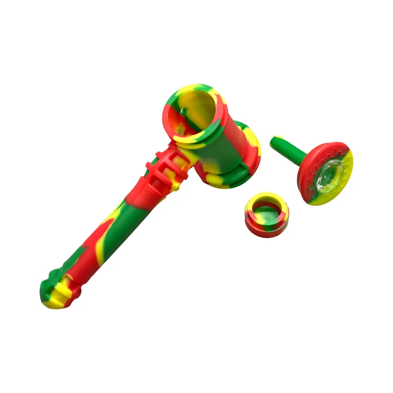 Pipa Martillo de Silicona con Filtro de Agua | Irrompible, Desmontable — Bloommart Colombia