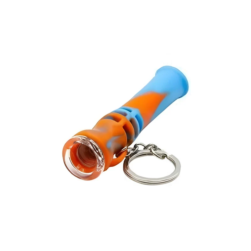 Pipa de Silicona con Llavero | Ultra Portátil, Irrompible — Bloommart Colombia