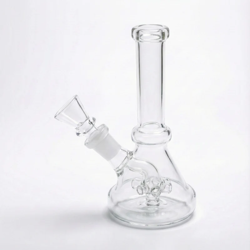 Mini Bong de Vidrio 15 cm — Compacto y Portátil