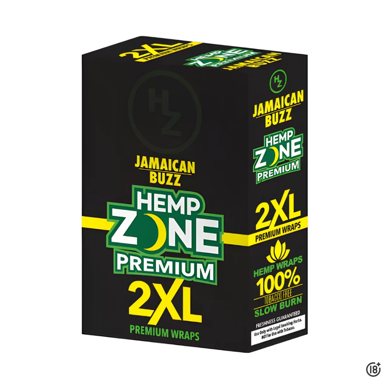 🇯🇲 Blunt Hemp Zone Premium 2XL – Jamaican Buzz (Natural y sin sabor)